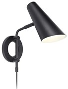 Fekete konnektorhoz csatlakoztatható fali lámpa ø 9,5 cm Cal – Markslöjd