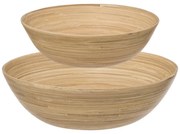 SALAD BOWL bambusz készlet 2 db