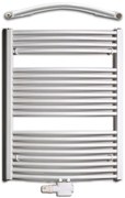 Birossi törölközőszárító radiátor - íves - fehér - 750 x 960 mm