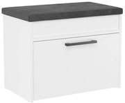 Parma cipősszekrény üléssel és tárolóval, fehér