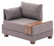 TULA barna, balos sarokfotel