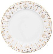 Porcelán karácsonyi lapostányér Christmas Lights