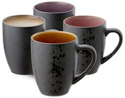 Fekete kerámia bögre szett 4 db-os 300 ml Gastro Black/Mix – Bitz