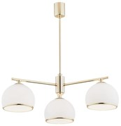 Argon 1488 - Csillár rúdon MARBELLA 3xE27/15W/230V sárgaréz