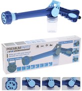 Többfunkciós vízszóró pisztoly, vegyszeradagolóval, 8 permetezési móddal, kék, 41 cm