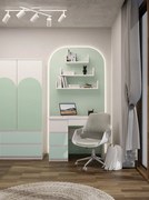 MIX M3 ARTEO fésülködőasztal, 40x70x70 cm, fehér-kék