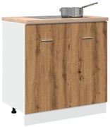 “Lyon” kézműves tölgy szerelt fa mosogató alsószekrény