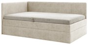 Egyszemélyes ágy 110 cm Optoman (barnásszürke) (ágyráccsal és matraccal) (tárolóhellyel). Akció -14%. 1098578