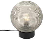 Design asztali lámpa fekete füstüveggel - Chico