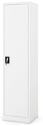 Fém iratszekrény ALEX, 450 x 1850 x 400 mm, fehér