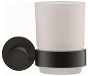 Duravit 99204600 - D-CODE falra szerelhető fogkefetartó, jobb oldali, matt fekete