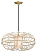 Westinghouse 61255 - Csillár zsinóron TULCEA 1xE27/60W/230V bambusz