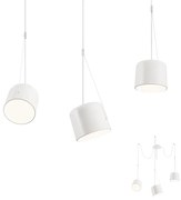 Redo 01-1825 - Csillár zsinóron DODO 3xE27/15W/230V pók fehér