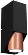 Fali lámpa WALL 1xGU10/8W/230V fekete/réz