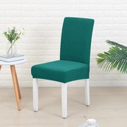 SzékHuzat Étkezőszékre (enyhén vízlepergető, rugalmas, mosható, sötét tengerzöld)