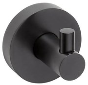 Sapho - Fali kampó X-ROUND 5x5,5 cm matt fekete