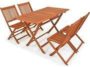 Deuba Sydney light 1+4 fa garnitúra - akác