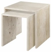 Kő tárolóasztal szett 2 db-os 45x45 cm VARU – Blomus