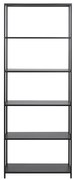 Fekete fém könyvespolc 70x185 cm Newcastle – Actona