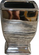 Virágcserép kerámia fedél pohár váza silver