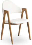 WILLY étkezőszék fehér műbőrrel