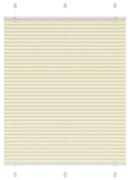 pliszírozott redőny krém 105x100 cm szövetszélesség 104,4 cm