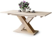 Mazzoni KARO Bézs (Pezsgő)/Artisan Tölgy - MODERN 180 cm-re BŐVÍTHETŐ ASZTAL!