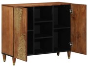 Oldalszekrény 90x33x75 cm Tömör Mangófából