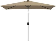 vidaXL tópszínű kültéri napernyő fémrúddal 300x200 cm