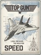 Fém tábla Top Gun - The Need for Speed