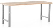 Műhelyasztal Basic, 200 x 80 cm, szürke - ral 7038