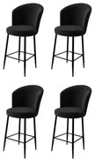 Fora Black bárszék szett, 4 db, 4 db