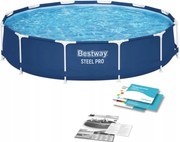 Basen Stelażowy Bestway 366x76 Kerti Acél Pro Kerek Állvánnyal