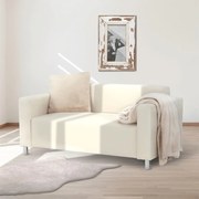 Homker 2 személyes bézs textilbőr kanapé