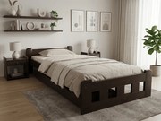 Naomi magasított ágy 90x200 cm, diófa Ágyrács: Léces ágyrács, Matrac: Coco Maxi 20 cm matrac