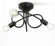 Csillár STYLE 3xE27/60W/230V fekete