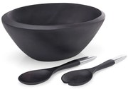 Salátás tál tálaló kanállal Noir  - Nambé