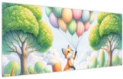 Kép – Boldog róka (120x50 cm)