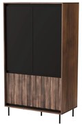 Ruhásszekrény Sting S1 (dió + fekete). 1092423