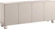 Sonatia II komód 200 cm négyajtós - kasmír / gömb lábak