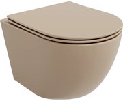 Mexen Lena Rimless WC csésze slim, duroplast, cappuccino matt - 30224064