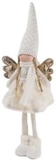 Álló angyal figura - karácsonyi dekoráció - 64 cm - fehér