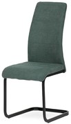 Szánkótalpas Étkezőszék Zöld Szövet Kárpitozással DCL-414