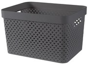 Sötétszürke műanyag tárolódoboz 35,5x26x22 cm Pure – Curver