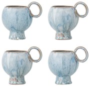 Világoskék kőedény csésze szett cappucinóhoz 4 db-os 250 ml Avonlea – Bloomingville