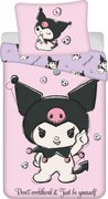 Hello Kitty Kuromi Be Yourself ágyneműhuzat 140×200cm, 70×90 cm