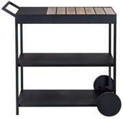 Gurulós zsúrkocsi akácfa asztallappal 40x80 cm Miro – Wenko