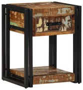 Éjjeli Szekrények 2 db 40x35x50 cm Tömör fa újrahasznosított