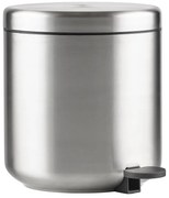 Matt ezüstszínű rozsdamentes acél pedálos szemetes 4 l Ume – Zone