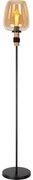 Lucide 45708/01/62 - Állólámpa ILONA 1xE27/40W/230V fekete/bézs